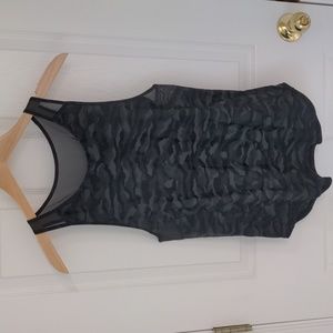 Lululemon Sculpt Tank II Sequoia Camo Print Deep Coal Black / Black
